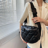 Quilted Leather Crossbody Bag for Women