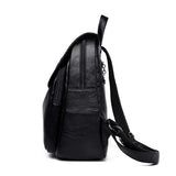 Soft Leather Women Backpack Ladies Large Capacity All-Match Backpack