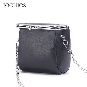 Red Envelope Japanese Leather Bag with Metal Chain