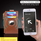 Leather Women's Clip AirTag Tracker Multifunctional