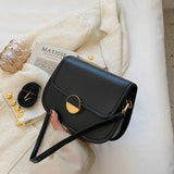 Solid Color Chain One Shoulder Crossbody Bag