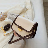 Solid Color Chain One Shoulder Crossbody Bag