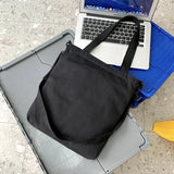 Canvas Shoulder Bag Men Women Cross Body Bag with Pendant