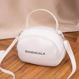 Letter Printing Totes Shoulder Bag for Women PU Leather Crossbody Messenger Bags