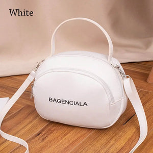 Letter Printing Totes Shoulder Bag for Women PU Leather Crossbody Messenger Bags