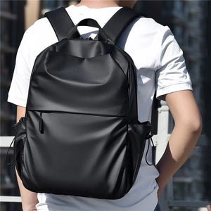 Men Backpack Solid Travel Rucksack Laptop Business School Backpack