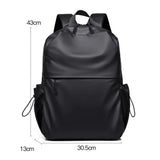 Men Backpack Solid Travel Rucksack Laptop Business School Backpack