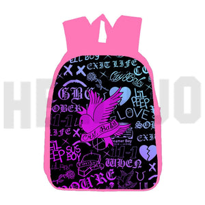 Lil Peep 3D Backpack Women Men Student Anime Travel Large Capacity Mochila