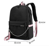 Lil Peep Backpack School Bag USB Travel Mochilas Laptop