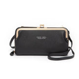 Litchi Grain Messenger Bag Zipper Mobile Phone Bag Women's Shoulder Clutch