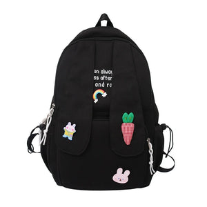 Rabbit Ear Backpack Bag Girl Female Cartoon Anmie Bunny Ear Bagpack