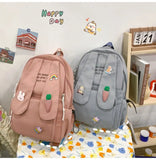 Rabbit Ear Backpack Bag Girl Female Cartoon Anmie Bunny Ear Bagpack