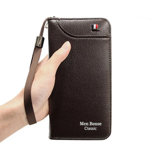 Long Wallet Men's Zipper Multi-card Large Capacity Business Handbag