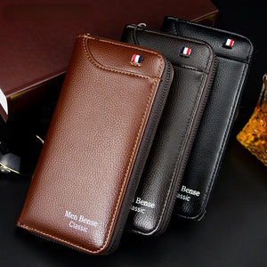 Long Wallet Men's Zipper Multi-card Large Capacity Business Handbag
