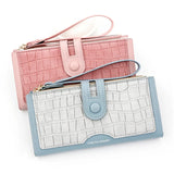 Long Women's Wallet Stone Pattern PU Large Capacity Handbag