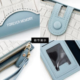 Long Women's Wallet Stone Pattern PU Large Capacity Handbag