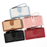 Long Women's Wallet Stone Pattern PU Large Capacity Handbag