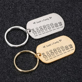 Family Name Engraved Keychain for Parents Children - Gift Keyring Bag Charm