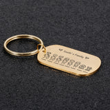 Family Name Engraved Keychain for Parents Children - Gift Keyring Bag Charm