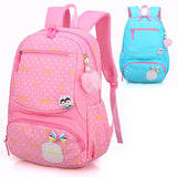 Cute Elementary Princess School Bags For Girls Dot Printed Backpacks