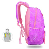 Cute Elementary Princess School Bags For Girls Dot Printed Backpacks