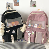 Woman Backpack High Waterproof Nylon School Bag for Teenage Girls