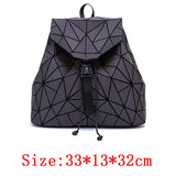 Luminous Geometric Backpack Set for Teen Girls