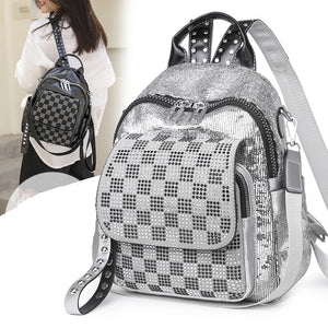 Large Capacity Leather Backpack Women's Bag