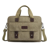 Canvas Business Men's Briefcase Male Shoulder Bag Messenger Bag