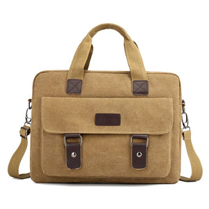 Canvas Business Men's Briefcase Male Shoulder Bag Messenger Bag