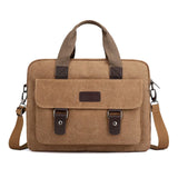 Canvas Business Men's Briefcase Male Shoulder Bag Messenger Bag