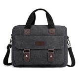 Canvas Business Men's Briefcase Male Shoulder Bag Messenger Bag
