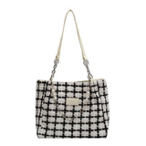 Chain Knit Tote Bag Large Capacity Crossbody Bags For Women