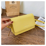 Crossbody Bags Women's Leather Chain Handbags Messenger Clutch