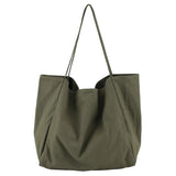 Large Capacity Minimalist Style Ladies Shoulder Bag Casual Canvas Tote Bag