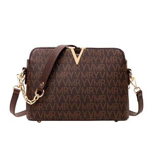 Women's Pu Leather Shoulder Bag Crossbody Messenger Chain Sling Handbag