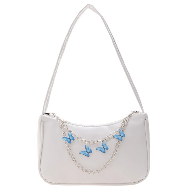 Women Butterfly Chain Shoulder Bag - Candy Armpit Bag