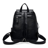 Soft Leather Women Backpack - School Backpack