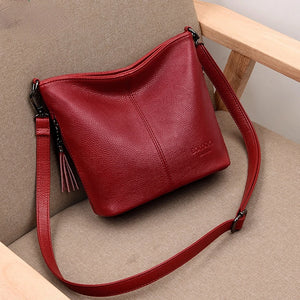 Soft Leather Crossbody Bag for Women 2022, Casual Shoulder Tote Bag