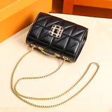 Diamond Flap Quilted Chain Handbag Women Bag Pu Leather Messenger Bag