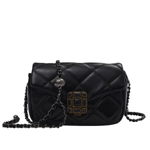 Quilted Diamond Crossbody Chain Handbag