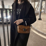 Quilted Diamond Crossbody Chain Handbag