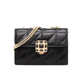 Diamond Flap Quilted Chain Handbag Women Bag Pu Leather Messenger Bag