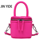 Mini Box PU Leather Crossbody Bag Short Handle Women Shoulder Handbag Green