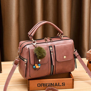 Women's Retro Large Capacity Crossbody Bags Pillow Shaped Totes