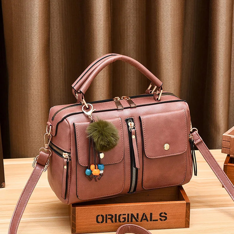 Women's Retro Large Capacity Crossbody Bags Pillow Shaped Totes