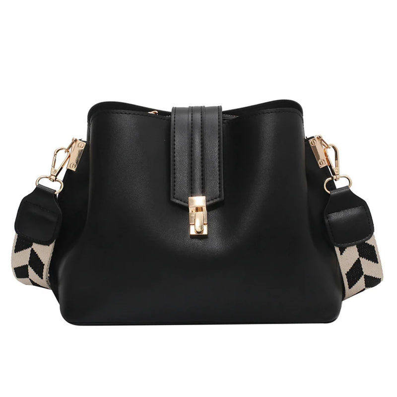 Leather Shoulder Bag Women Handbag Bucket Bag Crossbody Shopper Purses