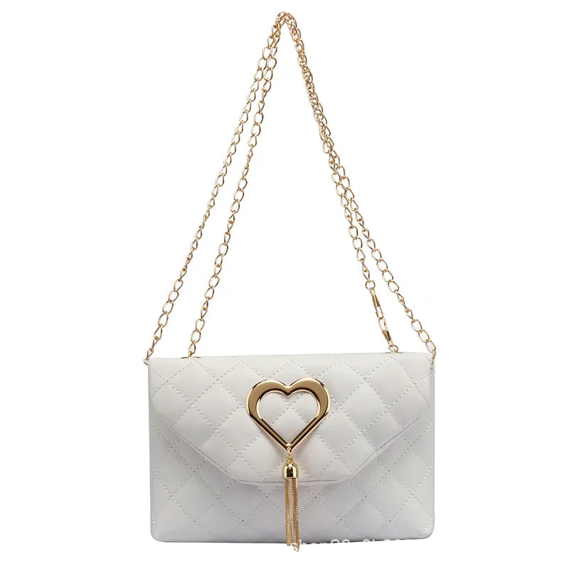 Embroidered Tassel Messenger Bag for Women