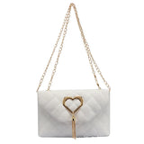 Embroidered Tassel Messenger Bag for Women