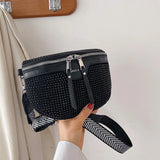 Leather Waist Bag Shoulder Messenger Travel Chest Pack Women Fanny Pack